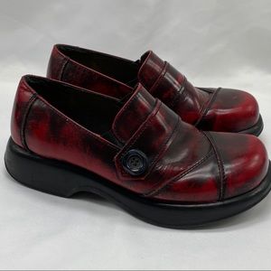 DANSKO Oxblood Wine Slip On Clogs 40